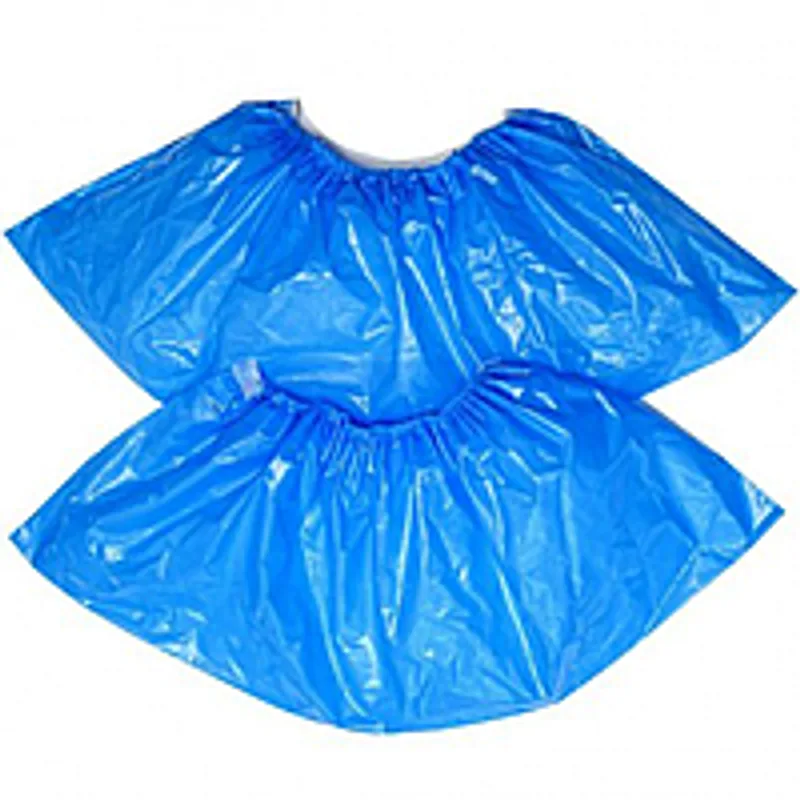 Бахилы одноразовые 100 шт полиэтиленовые голубые