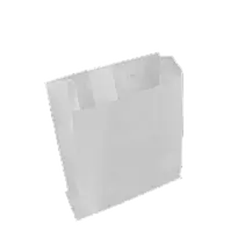 Паперовий пакет білий жиростійкий 100х100х40 мм