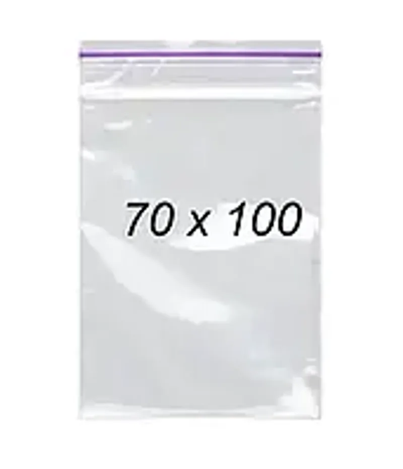 Зип пакеты 70 х 100 мм 50 мкм, пакеты с замком Zip-Lock