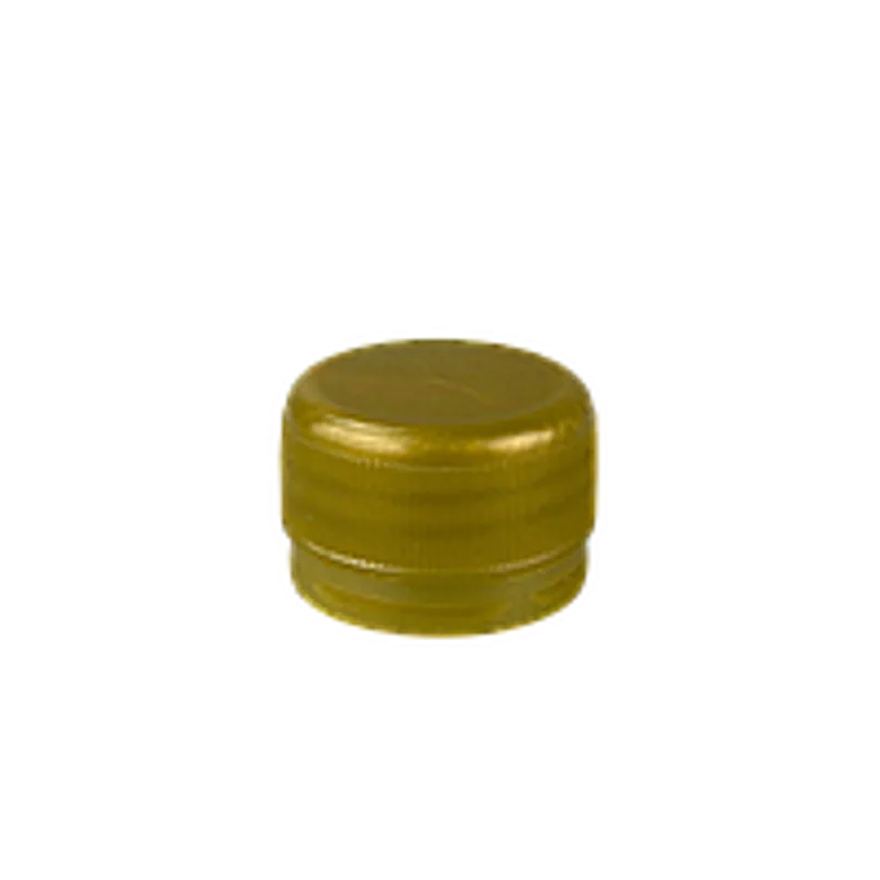 Крышка для ПЭТ бутылки золотистая 28 мм