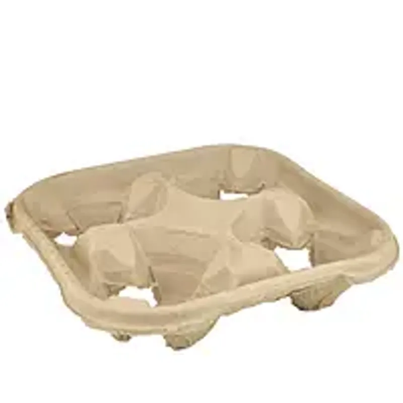 Холдер для стаканов на 4 секции крафт (1/уп/20шт)