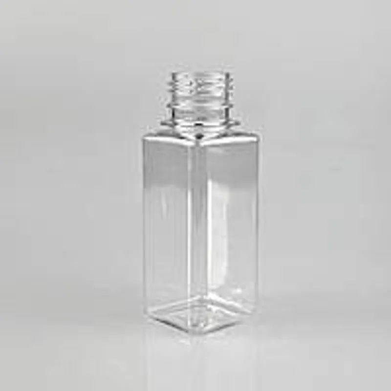 Бутылка пэт 100 мл квадратная пластиковая 28 мм флакон