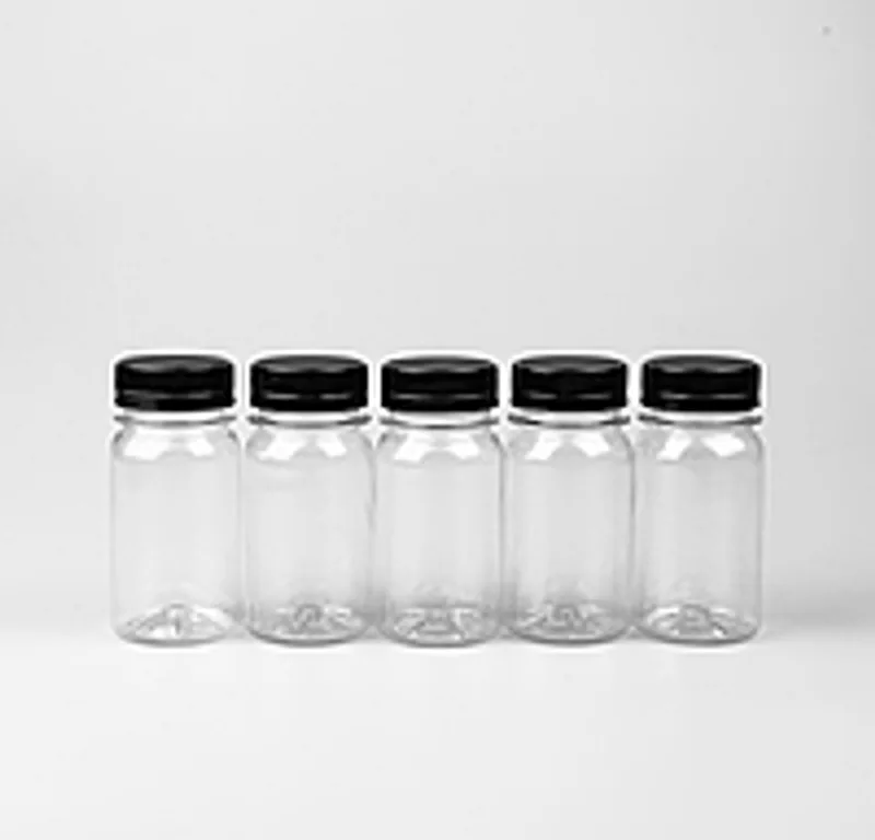 Пляшка пет 100 мл з широким горлом 38 мм роздріб (1 уп / 50 шт)