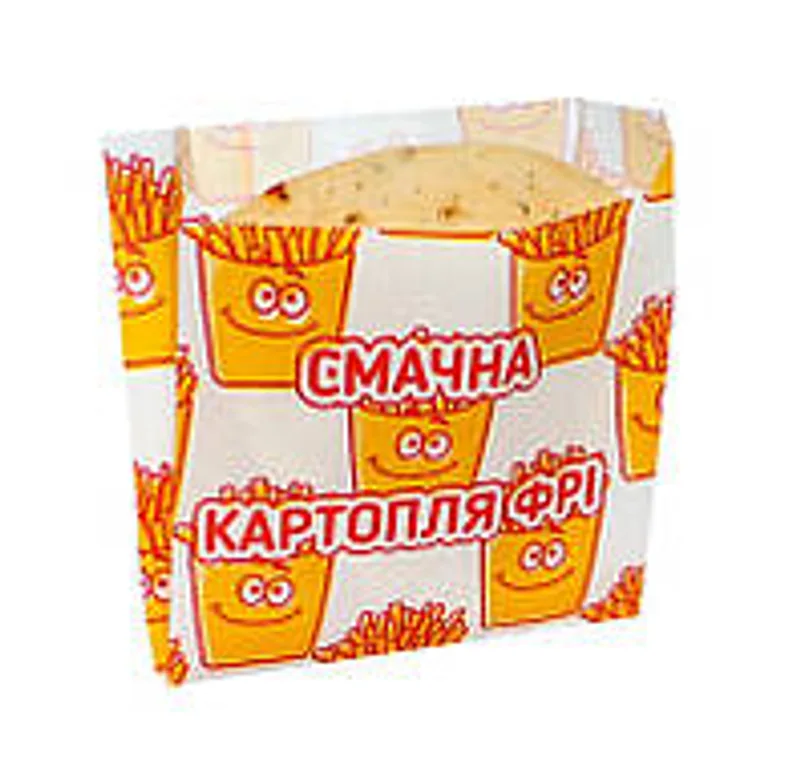 Упаковка для картошки фри 105х100х50 мм маленькая порция (1/уп/1000шт)