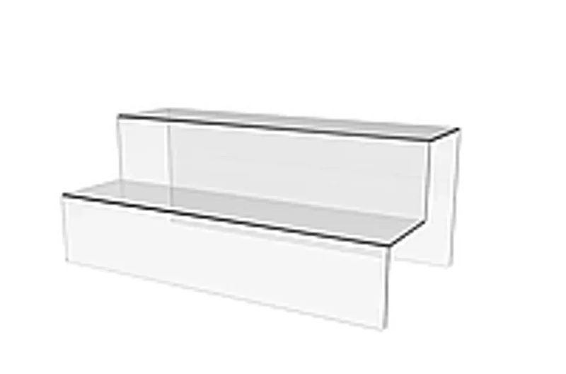 Акрилова підставка для баночок зі спеціями | Прозорий органайзер 2 яруси | Кухонна поличка