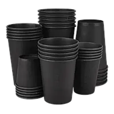 Однослойные стаканы "Total Black"