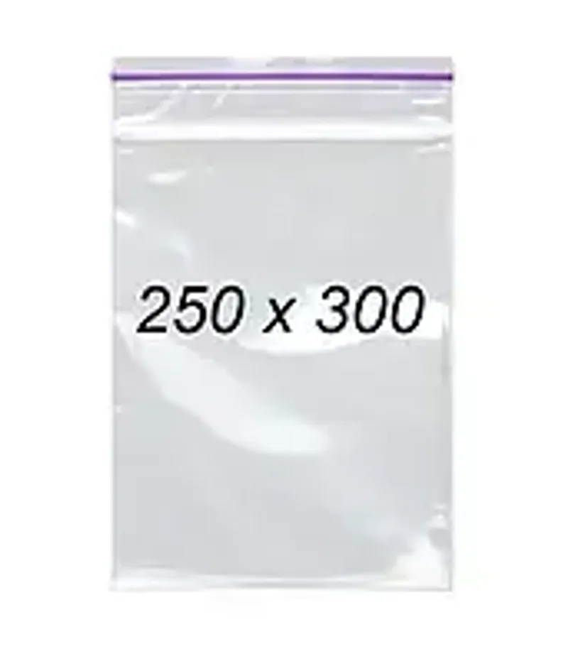 Зіп пакети 250 х 300 мм 50 мкм, пакети із замком Zip-Lock 100 шт