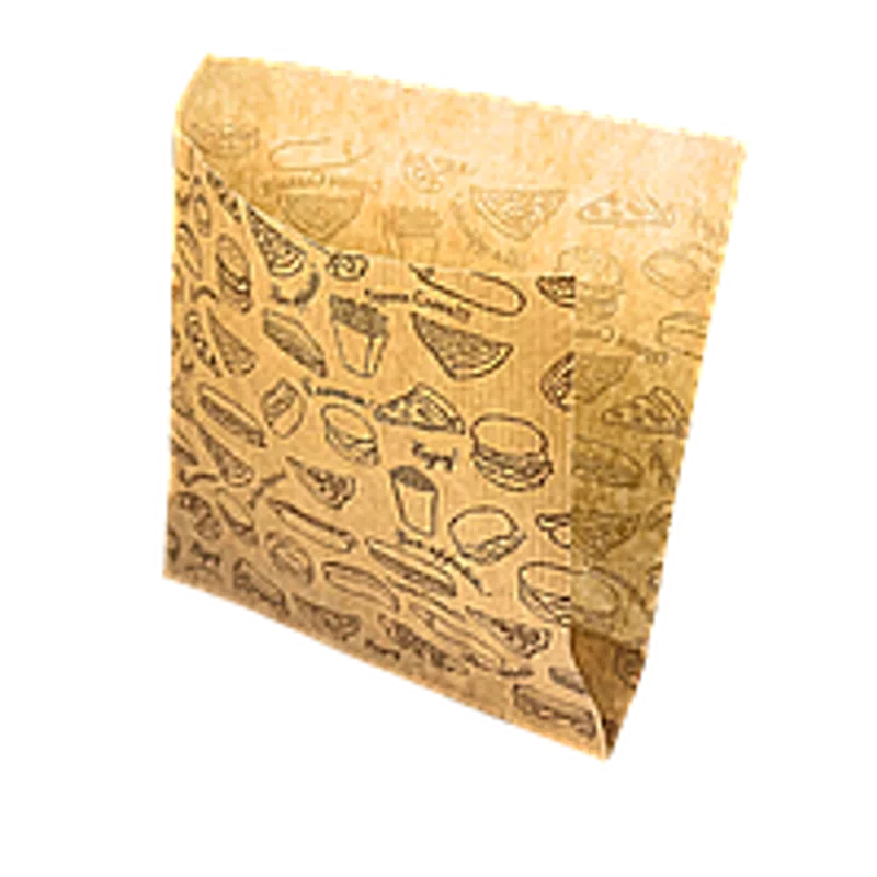 Паперовий пакет куточок Fast food крафт 140х140 мм (уп.500 шт)