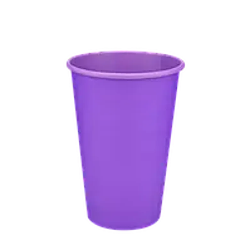 Стакан бумажный 340 мл однослойный Лаванда Cup 50 шт/уп