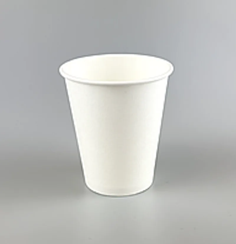 Стакан бумажный однослойный белый 175 мл - 50шт упаковка