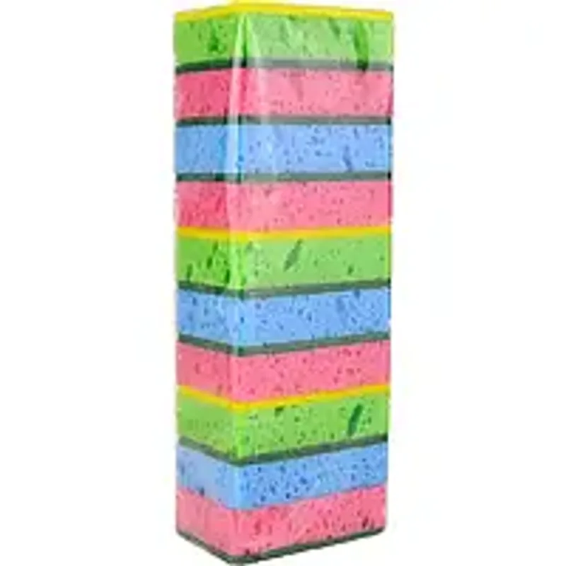 Губки для посуды 10 шт разноцветные