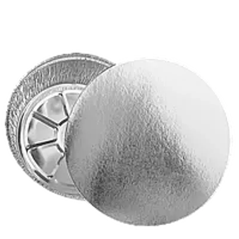 Крышка к круглому контейнеру 800 мл из алюминиевой фольги и картона (C801L)