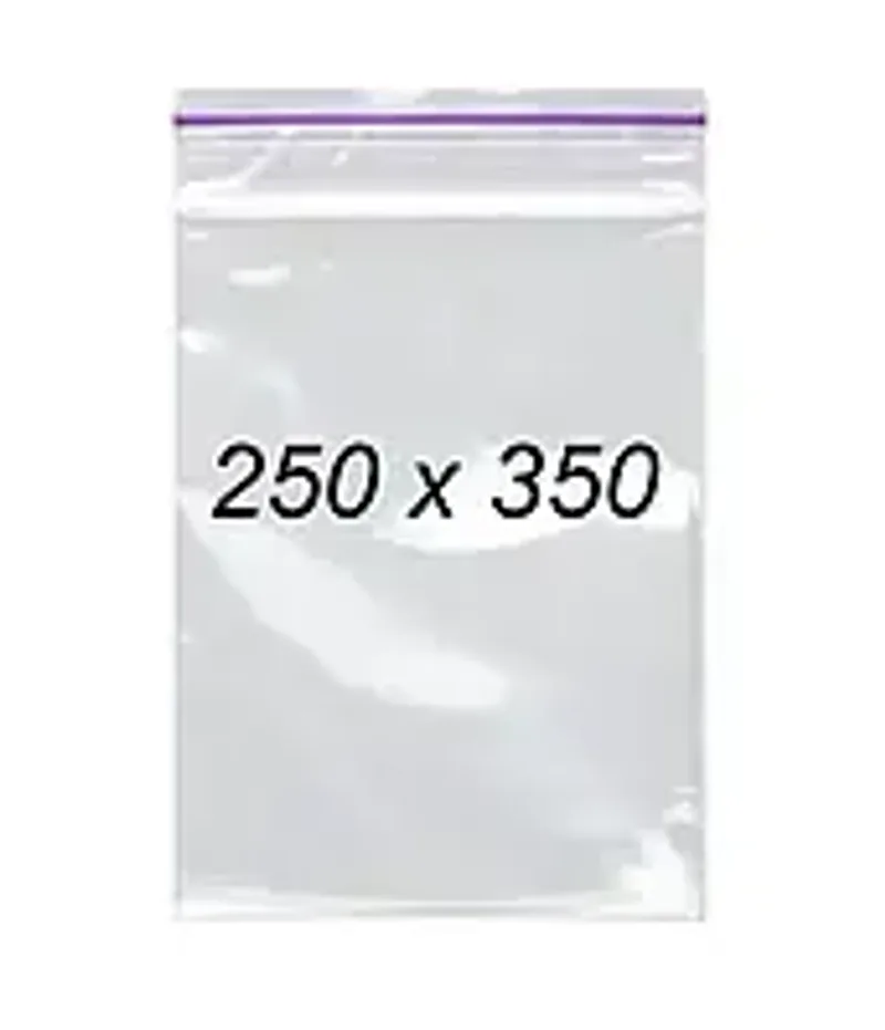 Зіп пакети 250 х 350 мм 50 мкм, пакети із замком Zip-Lock 100 шт