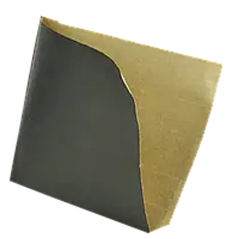 Паперовий куток чорний крафт 160х170 мм (50/гм2)