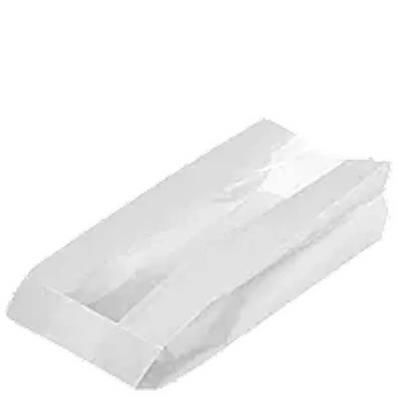 Паперовий Пакет Білий з прозорою вставкою 310х160х80 мм