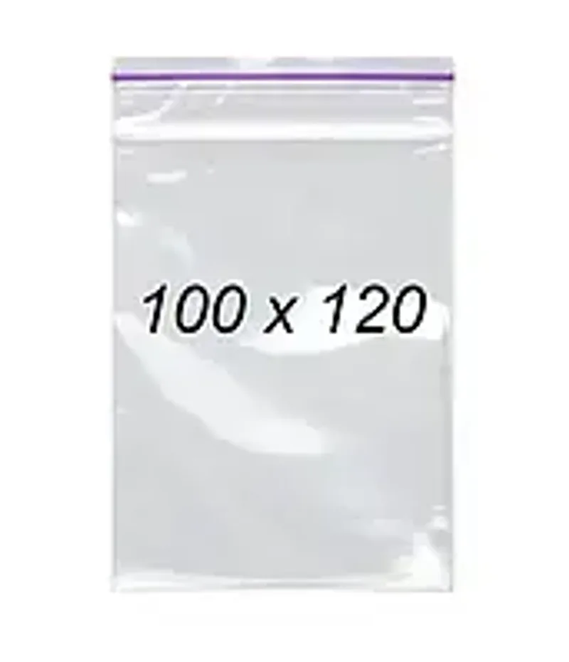 Зип пакеты 100 х 120 мм 50 мкм, пакеты с замком Zip-Lock