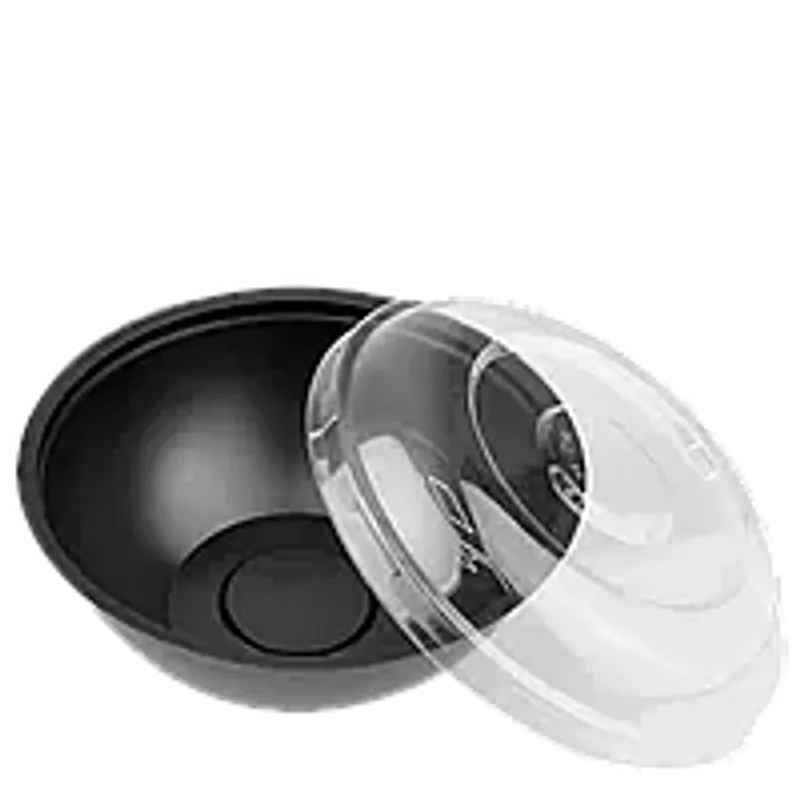 Контейнер з кришкою для холодних страв та салатів 500 мл чорний (1/уп/25шт)