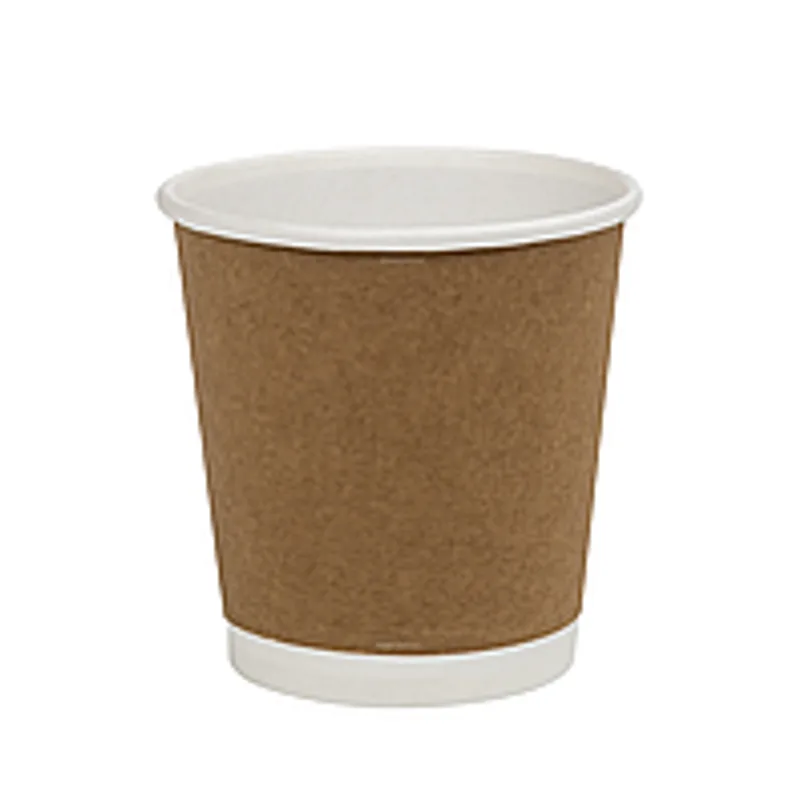 Стакан бумажный двухслойный 110 мл крафт