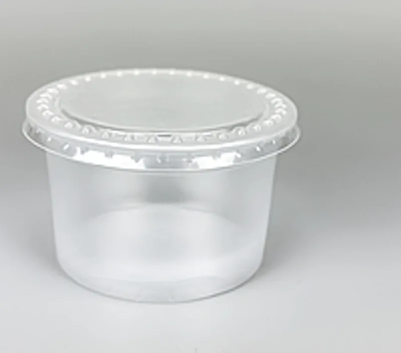 Одноразовий стакан - ємність для кисломолочних виробів 250 мл