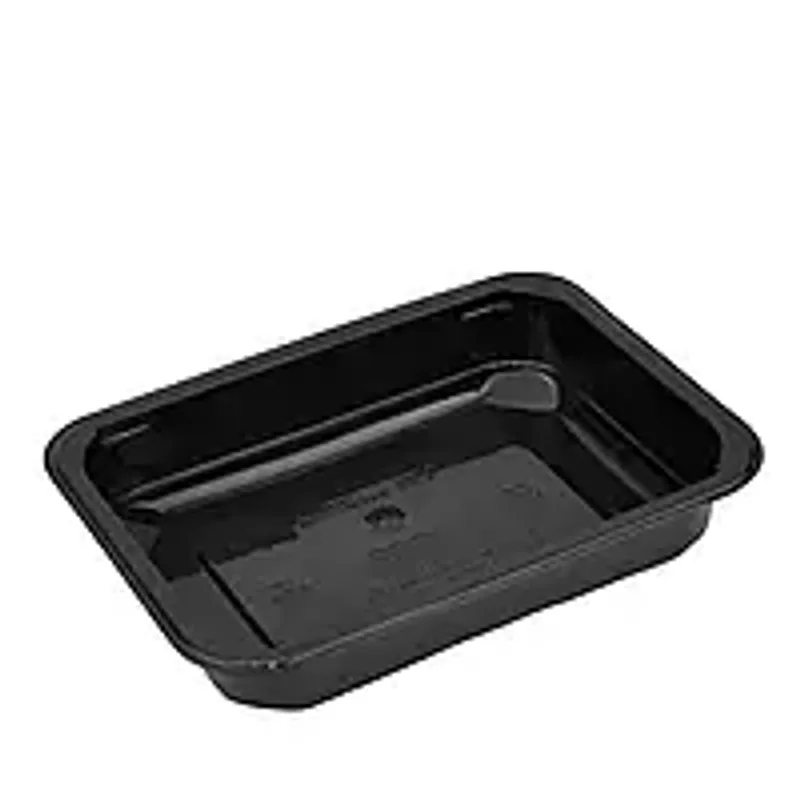 Ланч-бокс ІП-750 мл без кришки чорний для гарячих страв 25 шт