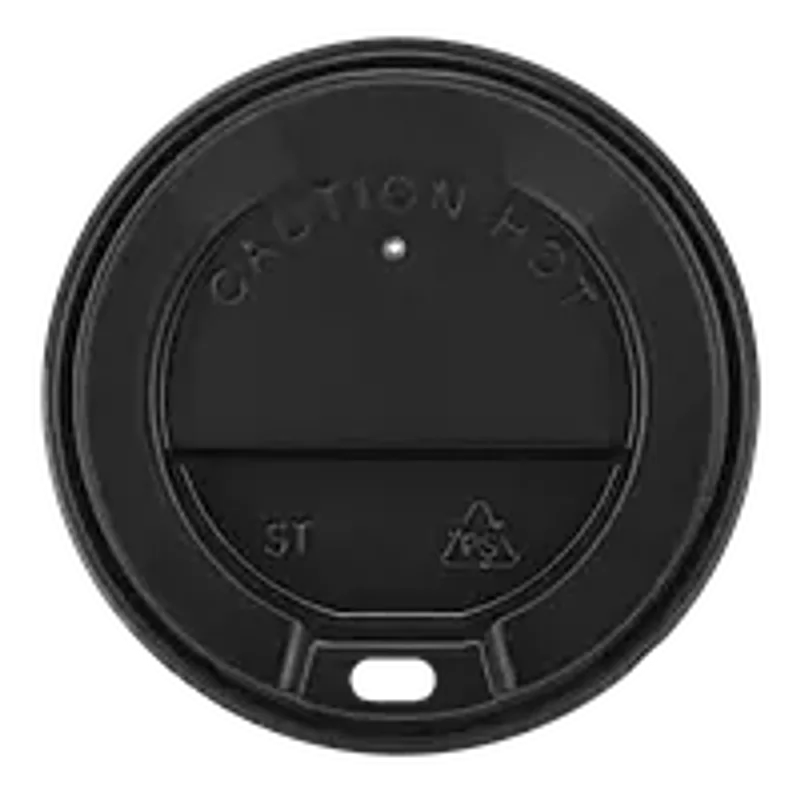 Крышка для стакана черная  "ST 79 мм"