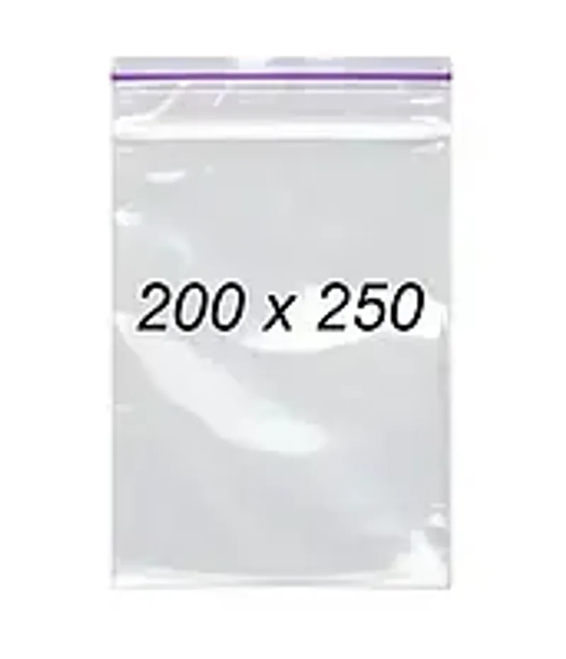 Зип пакеты 200 х 250 мм 50 мкм, пакеты с замком Zip-Lock 100 шт