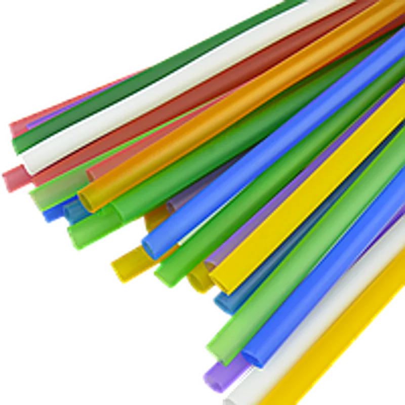 Трубочки для напитков, коктейлей, смузи, 8 мм. 21см. микс цветов (1 уп/500 шт)