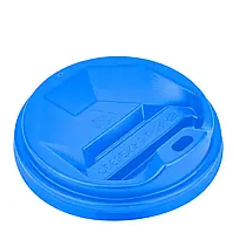 Крышка для стакана синяя  "РОМБ 71 мм"