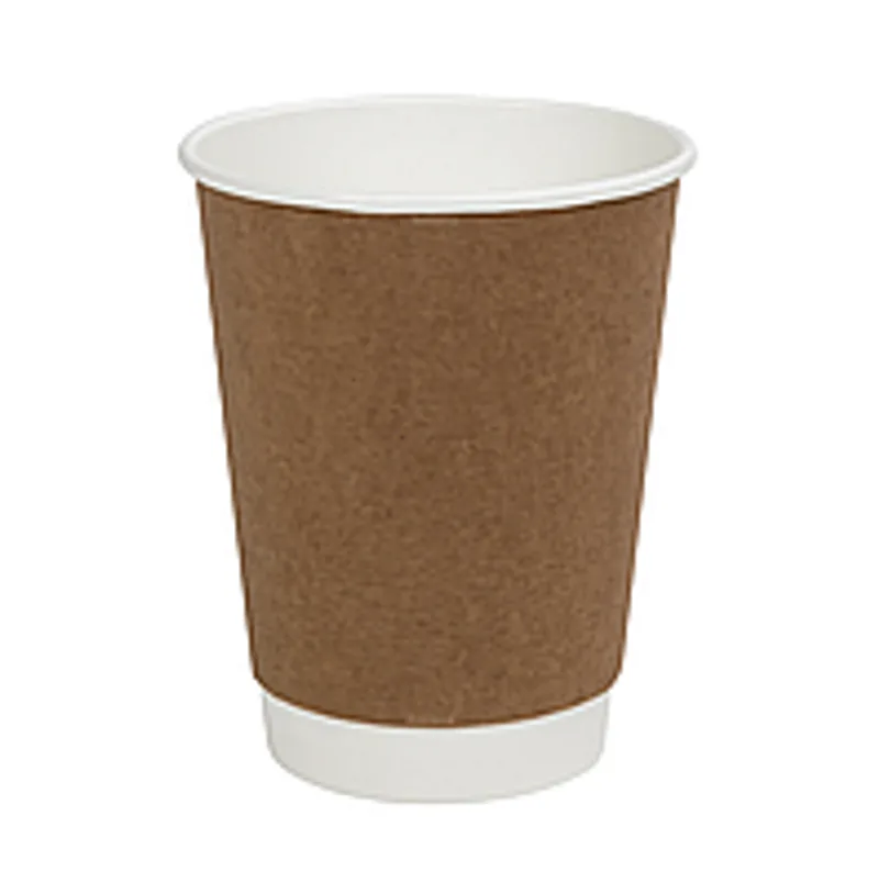 Стакан бумажный двухслойный 340 мл крафт (1/уп/25 шт)
