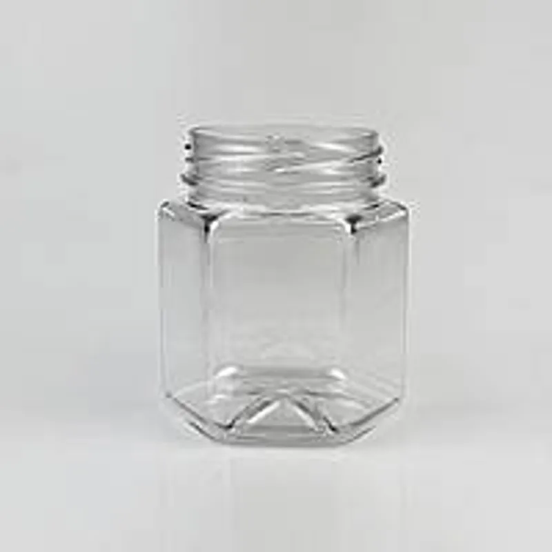 Баночка пластикова 250 мл шестигранна під кришку 63 мм