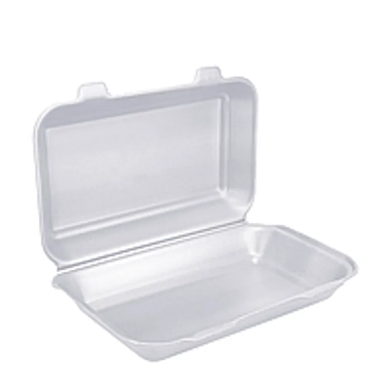 Ланч-бокс зі спіненого полістиролу 270х145х70 мм білий 25 шт