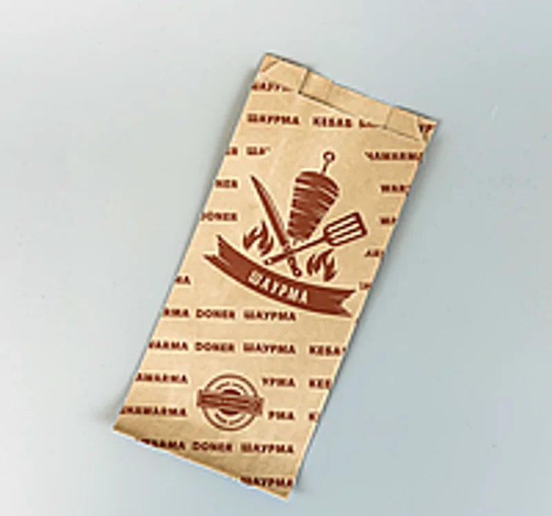 Упаковка для шаурмы 220х100х50 мм (жиростойкая) (1/уп/100/шт)