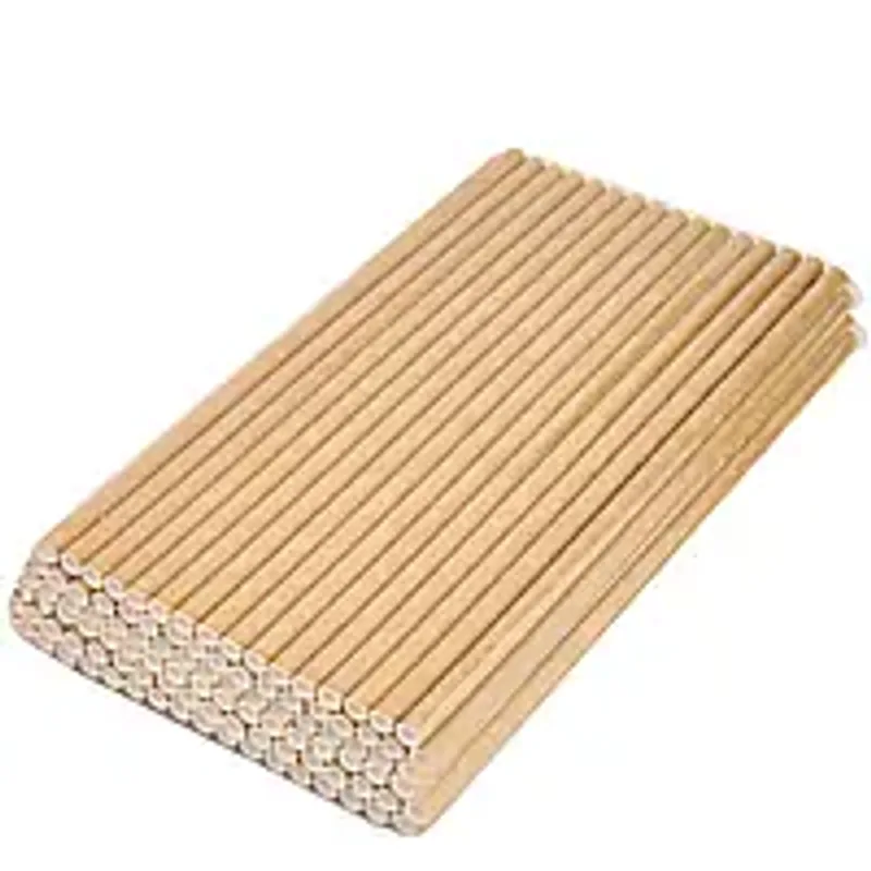 Бумажные трубочки для напитков, 6 мм x 197 мм, крафт, 100 шт.