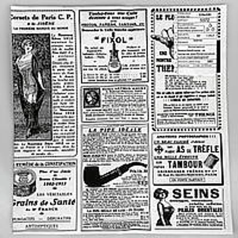 Упаковочная бумага оберточная «Ретро» 320х320 мм (1/уп/500/шт) жиростойкая