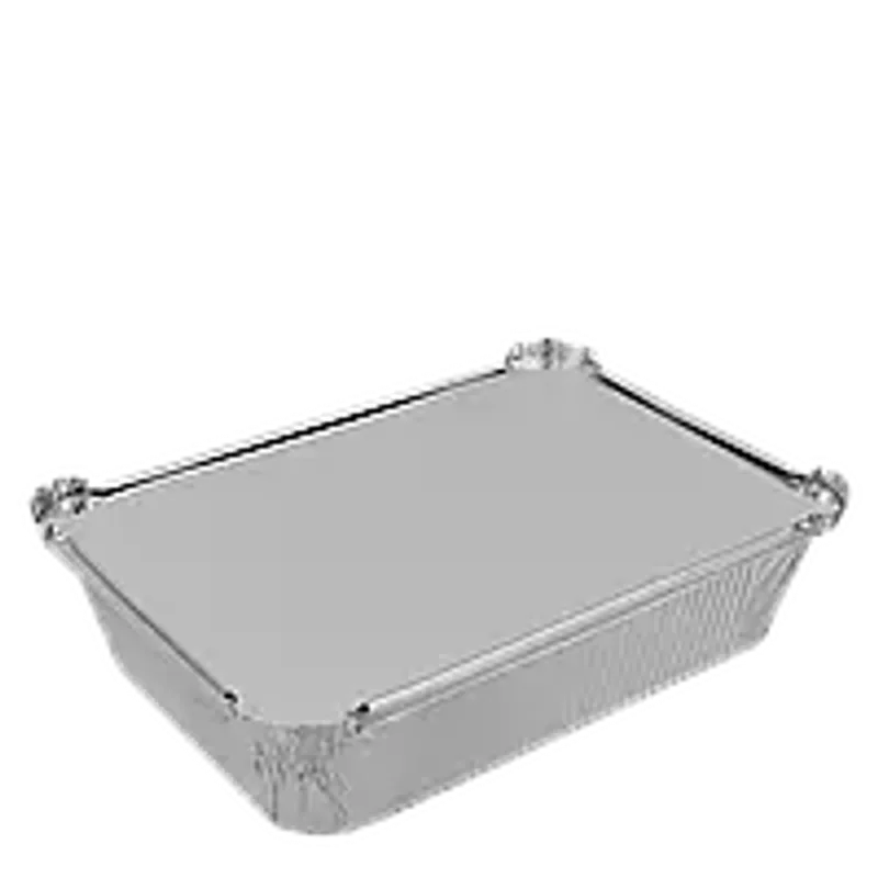 Крышка к прямоугольному алюминевую контейнеру 3240 мл из алюминиевой фольги и картона (R31L)