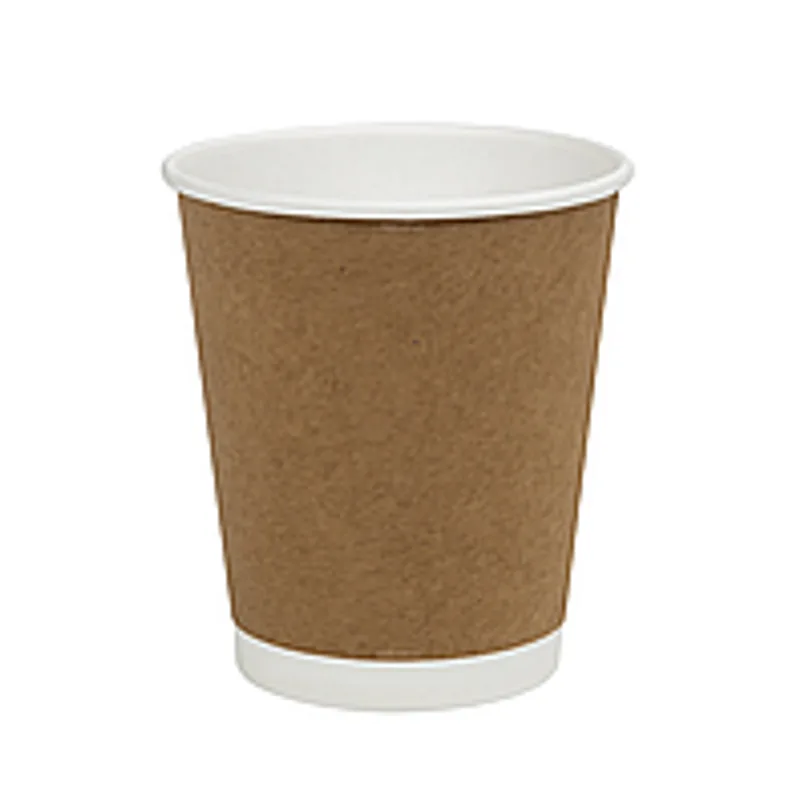 Стакан паперовий двошаровий 180 мл крафт (1/уп/25шт)