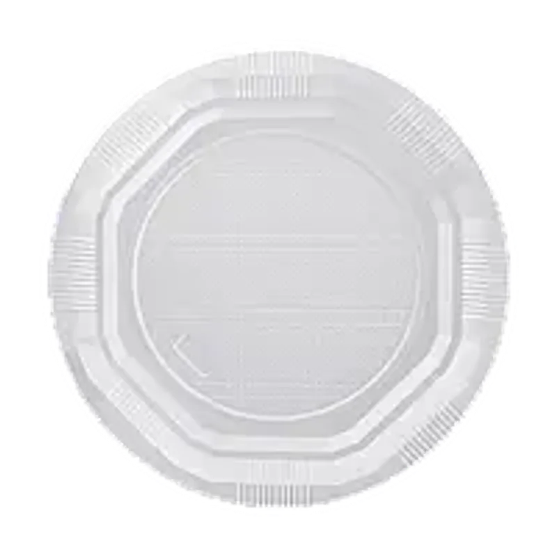 Тарілка пластикова одноразова 210 мм біла 1/уп/50