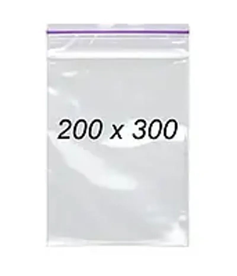 Зип пакеты 200 х 300 мм 50 мкм, пакеты с замком Zip-Lock 100 шт