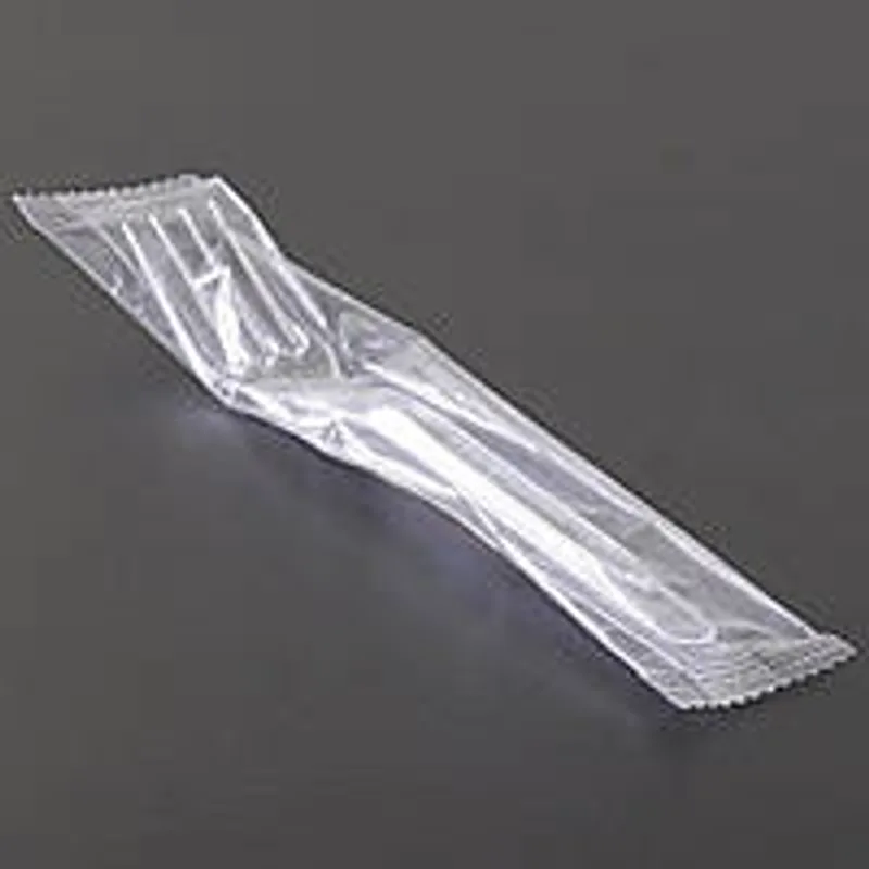 Вилки одноразовые в индивидуальной упаковке 16 см 100 шт - премиум