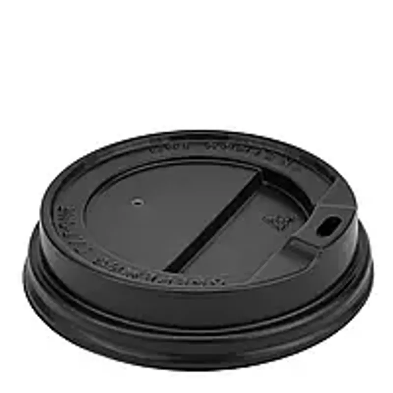 Кришка для паперових стаканів 250 мл чорна "st 77 мм"